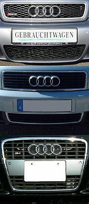 Evolution des Audi-Kühlergrills
