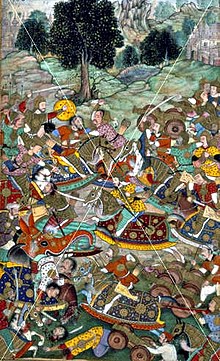 Babur’s army in battle against the army of Rana Sanga at.jpg