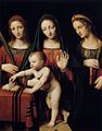 ベルナルディーノ・ルイーニ『聖母子と聖カタリナ、聖バルバラ』
