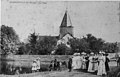 Devant l'église en 1950