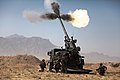 2009年8月，開火中的CAESAR火炮，攝於阿富汗