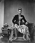 Sultan Hamengkubuwono VI, King of Yogyakarta Sultanate (1855–1877), dressed in royal majesty attire (batik)