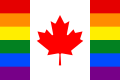 Bandera LGBT de Canadá.