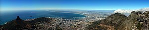 Central Cape Town seen from Table Mountain