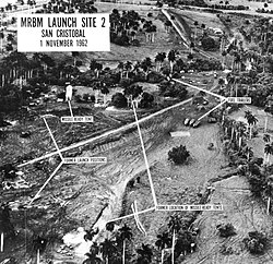 U-2 spy plane photo of nuclear missile sites in Cuba, November 1962
