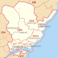 DD postcode area map