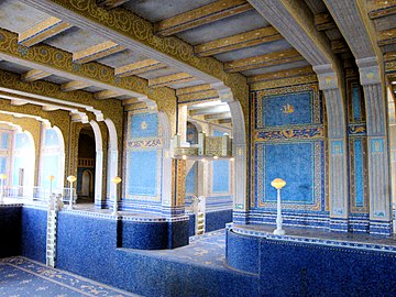 Römisches Hallenbad auf dem Gelände von Hearst Castle (leer)