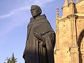 Statue of Francisco de Vitoria at San Esteban, Salamanca Francisco de Vitoria.jpg