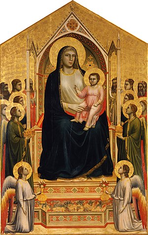 Maestà (auch: Ognissanti-Madonna) (Giotto di Bondone)