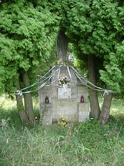Wayside shrine in Podłęcze
