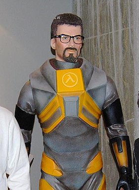 Statue représentant Gordon Freeman.