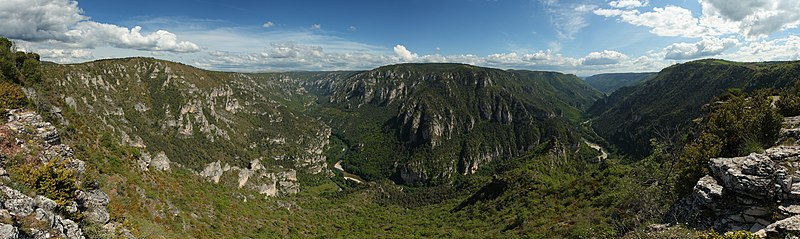 Gorges du Tarn, pohled z vyhlídky Point sublime