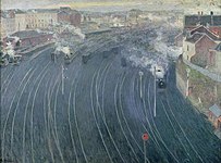 「ブリュッセルのリュクサンブール駅」(1903) オルセー美術館 蔵