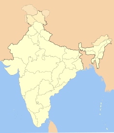 Map indicating the location of Nagpur नागपुर