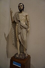 Saint Jean-Baptiste, XVIIIe siècle ?, statue de provenant de l'église du Mortier.