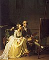 Selbstporträt mit seiner Frau, Jens Juel, 1791