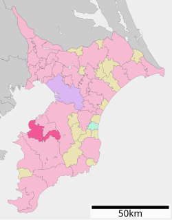 Location of Kisarazu in استان چیبا