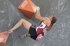 Petra Klinglerová na SP 2015 v boulderingu, Mnichov