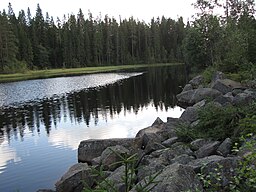 Kulbäcksdammen vid Klunkhyttan.