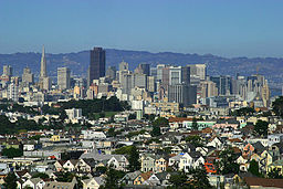Stadsvy över San Francisco