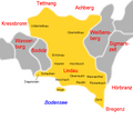 Kaart van Lindau en buurgemeenten