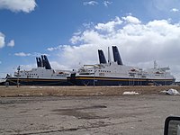 Ships "Caribou" and "Joseph and Clara Smallwood" in Nova Scotia