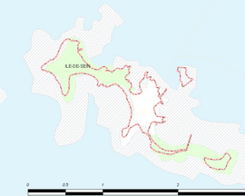 Mapa obce Île-de-Sein
