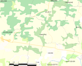Mapa obce Lamothe