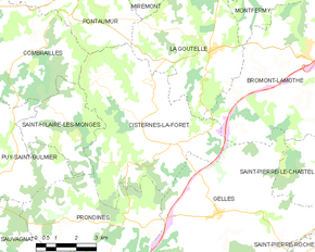 Poziția localității Cisternes-la-Forêt