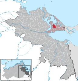 Läget för kommunen Mellenthin i Landkreis Vorpommern-Greifswald