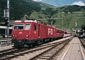 De Glacier-Express-trein op station Andermatt