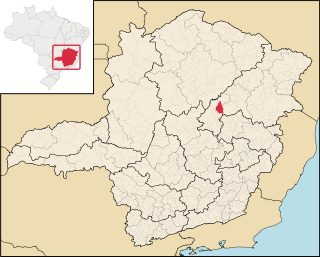 Localização de Senador Modestino Gonçalves em Minas Gerais