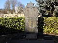 Momument en mémoire de la Shoah au Cimetière Israélite de Nancy.