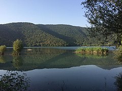 Lac Nohur dans le parc naturel de Qabala. Septembre 2018.