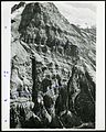 Northwest face of Mt. Stephen from the top of Mt. Field, showing North Gully and Fossil Gully