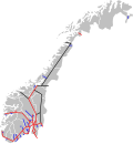 Miniatura para Ferrocarril en Noruega