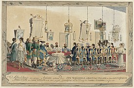 Reception of the envoys of the King of Kandy by the Dutch Governor Iman Falck, c. 1772 Ontvangst van de gezanten van de koning van Kandy door gouverneur Imam Falck.jpg