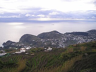 A view of Panza from the Mount Epomeo.