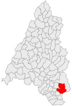 Location of Pietroasa