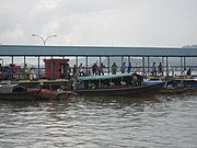 Pompong boat for short distance connections in Batam and nearby islands