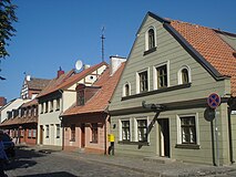 Исторические здания по ул. Aukštoji (Аукштóйи) в Старом городе