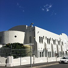 Rear view of former Vredehoek Shul, 2024