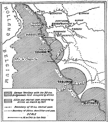 Map showing the areas under the Rhineland occupation Ruhr1081923.png
