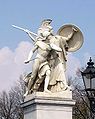 «Афина, защищающая молодого героя» — статуя на Дворцовом мосту, 1854