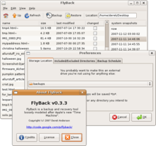 Description de l'image Screenshot FlyBack 0.3.3.png.