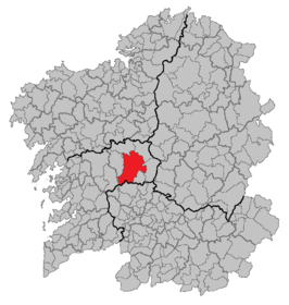 Kaart van Lalín