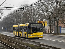 Solaris Urbino 18 podczas obsługi linii 6 w Zabrzu.