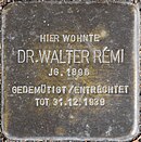 Staßfurt Athenslebener Weg 3 Stolperstein Walter Remi