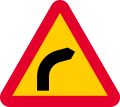 Dangerous curve to right