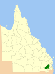 Regione di Toowoomba – Mappa